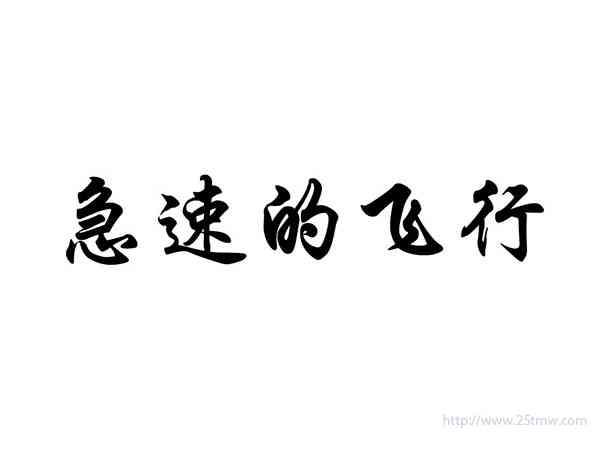 急速的飞行