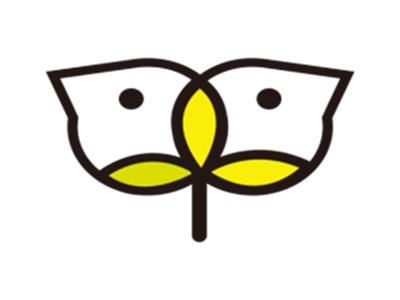 图形小鸟叶芽
