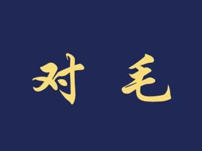 对毛